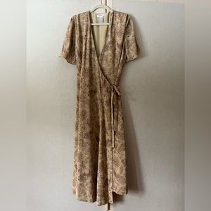 Vintage Liz Claiborne Collection Wrap Around Midi/ Maxi Dress 12